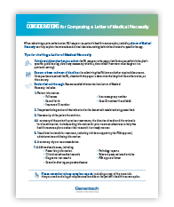 considerations for composing a letter of medical necessity